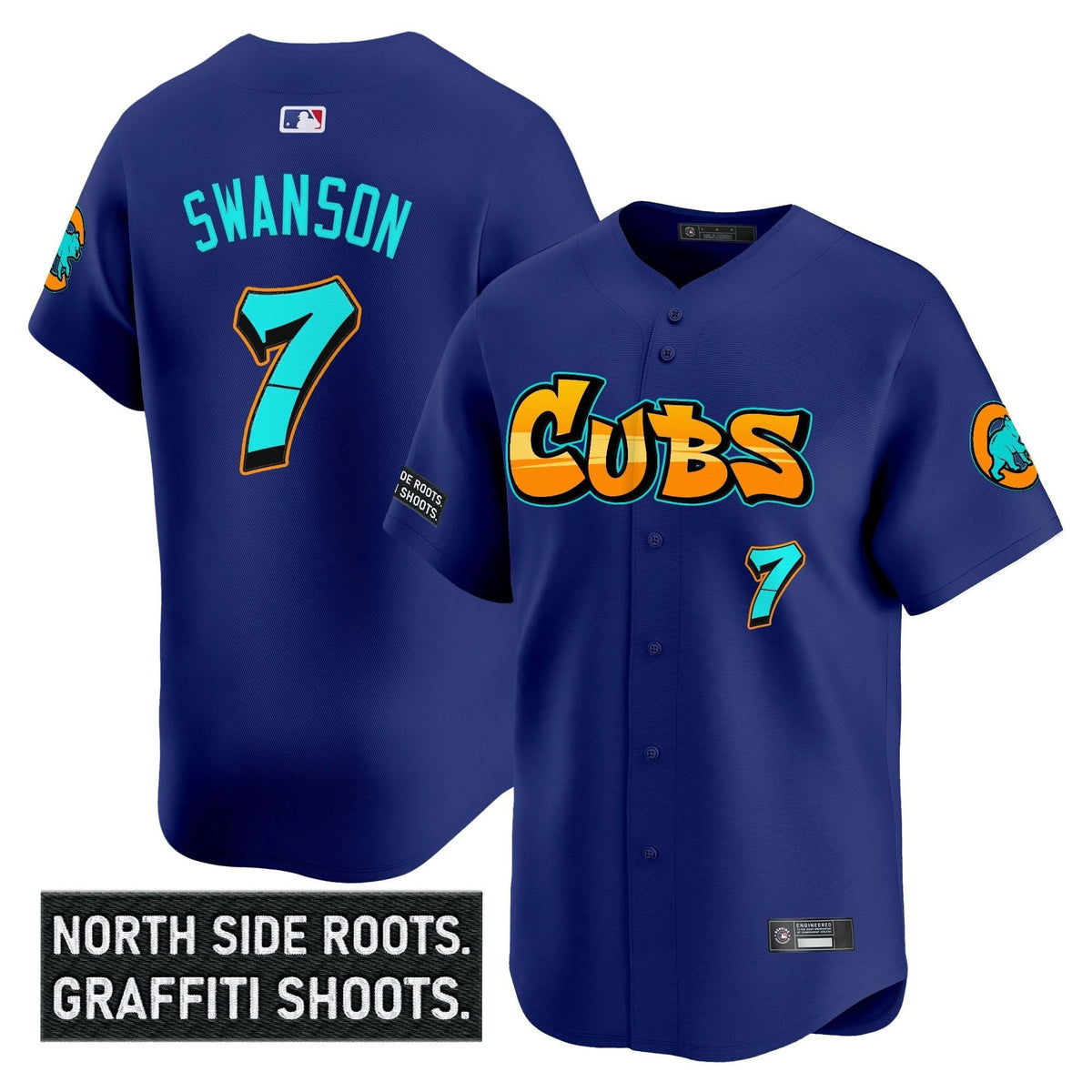 Men's Chicago Cubs 'Graffiti North Side Edition' Vapor Premier Limited Jersey - All Stitched
