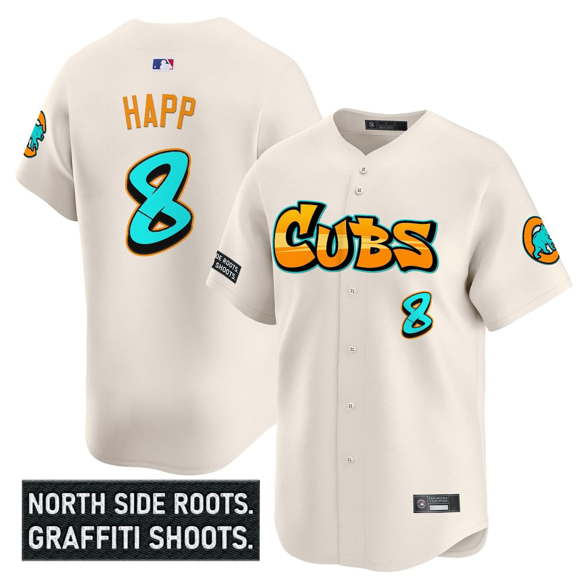 Men's Chicago Cubs 'Graffiti North Side Edition' Vapor Premier Limited Jersey - All Stitched