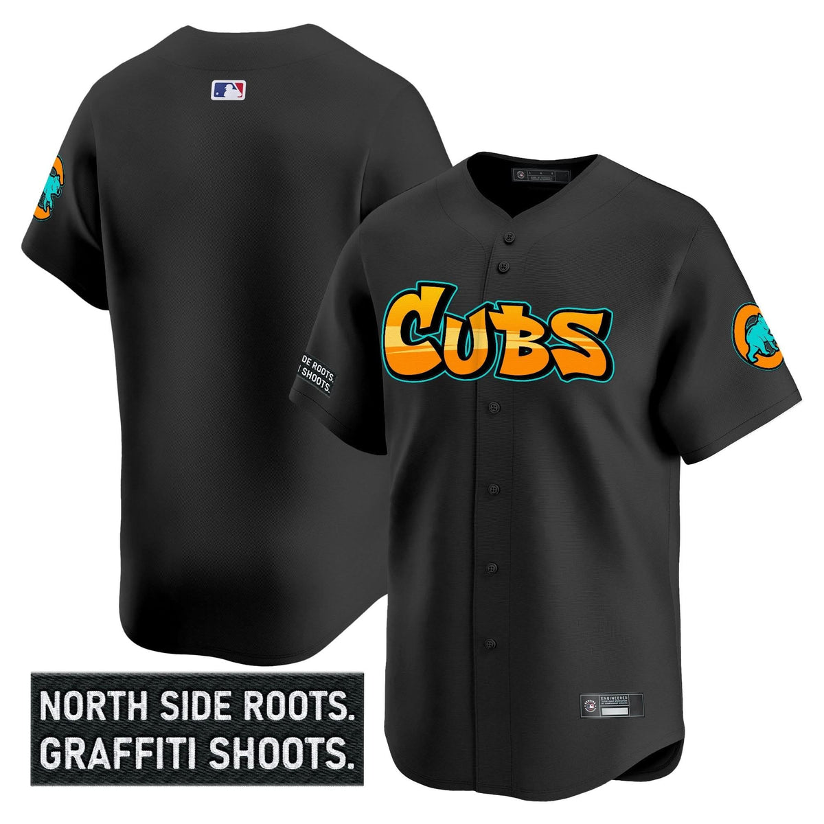 Men's Chicago Cubs 'Graffiti North Side Edition' Vapor Premier Limited Jersey - All Stitched