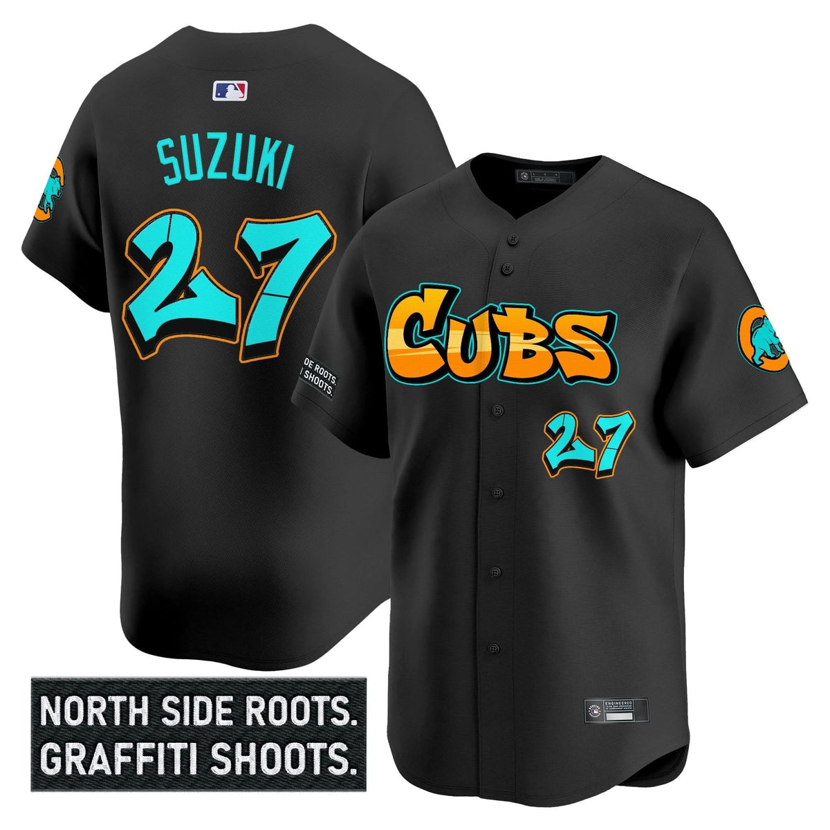 Men's Chicago Cubs 'Graffiti North Side Edition' Vapor Premier Limited Jersey - All Stitched