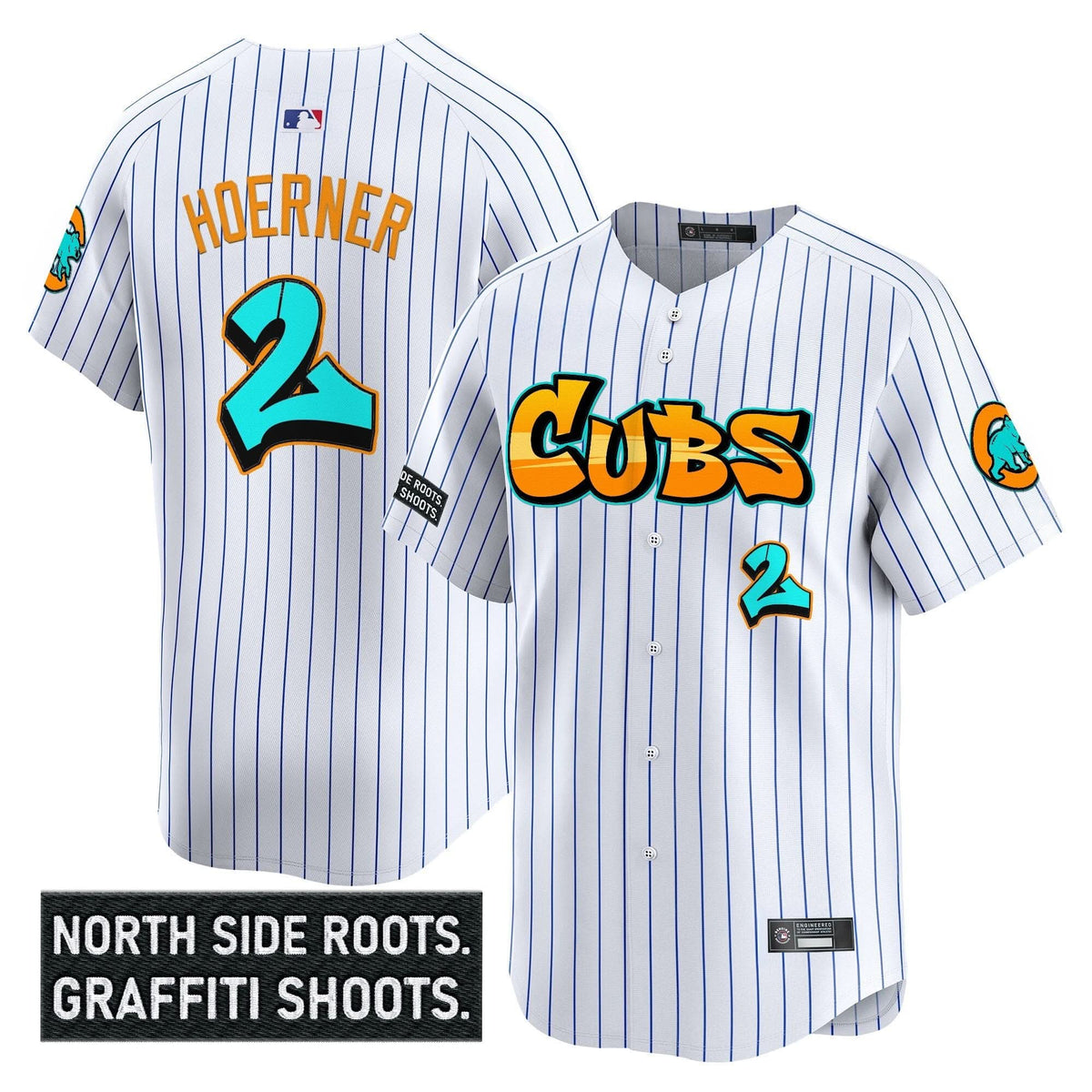 Men's Chicago Cubs 'Graffiti North Side Edition' Vapor Premier Limited Jersey - All Stitched