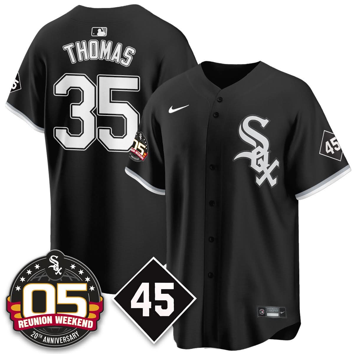 Men's Chicago White Sox Bobby Jenks 2025 Jersey - Reunion Weekend - All Stitched
