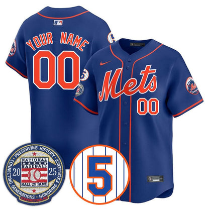 Men's New York Mets Number Retirement & Hall of Fame Gold Jersey - All Stitched