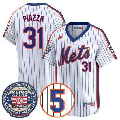 Men's New York Mets Number Retirement & Hall of Fame Gold Jersey - All Stitched