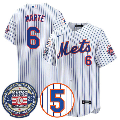 NYM Number Retirement & Hall of Fame Gold Jersey - Stitched