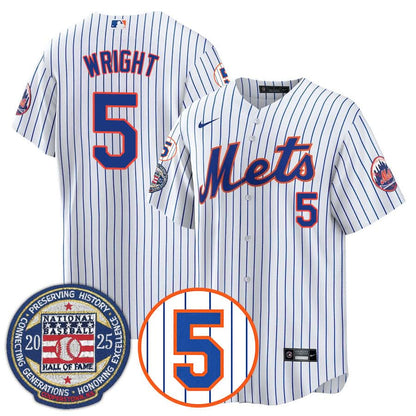 NYM Number Retirement & Hall of Fame Gold Jersey - Stitched