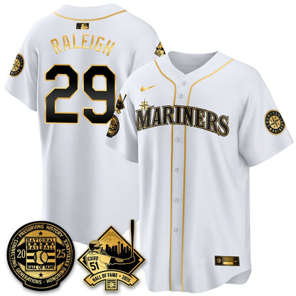 Men's Seattle Mariners Ichiro Number Retirement Jersey V2 - All Stitched