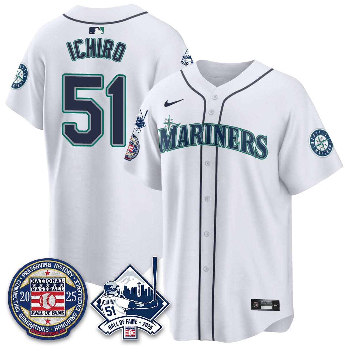SM Ichiro Number Retirement Jersey V2 - Stitched