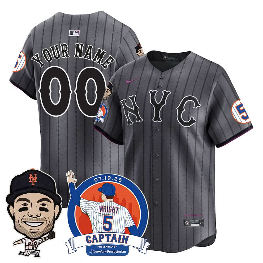New York Mets David Wright "Mets Legend" Custom Jersey V2 - All Stitched