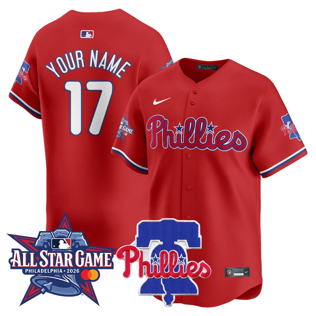 Men's Philadelphia Phillies 2026 MLB All-Star Jersey - All Stitched