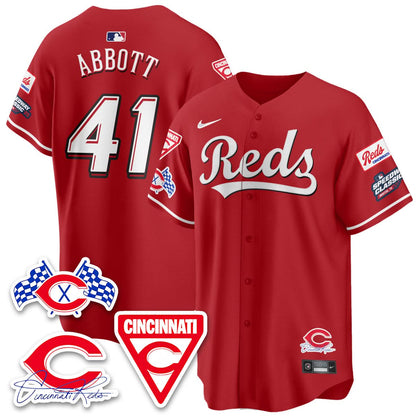 Men's Cincinnati Reds 2025 Speedway Limited Jersey V1 - All Stitched
