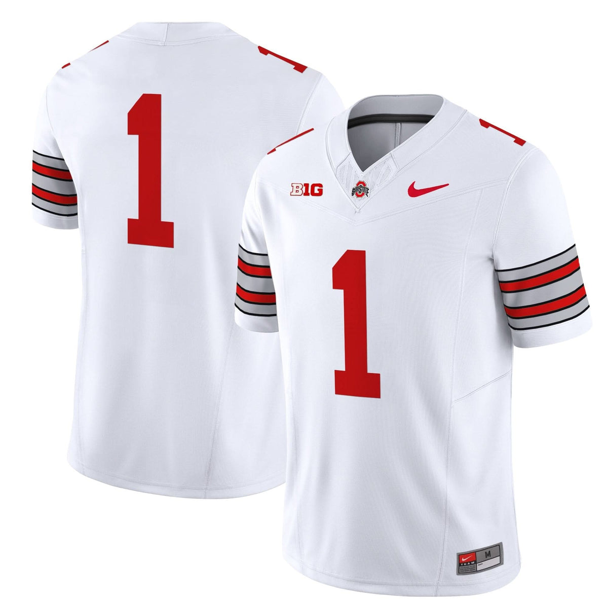 Men's Ohio State Buckeyes 'Heritage Stripe' 2025/26 Vapor Limited Jersey - All Stitched