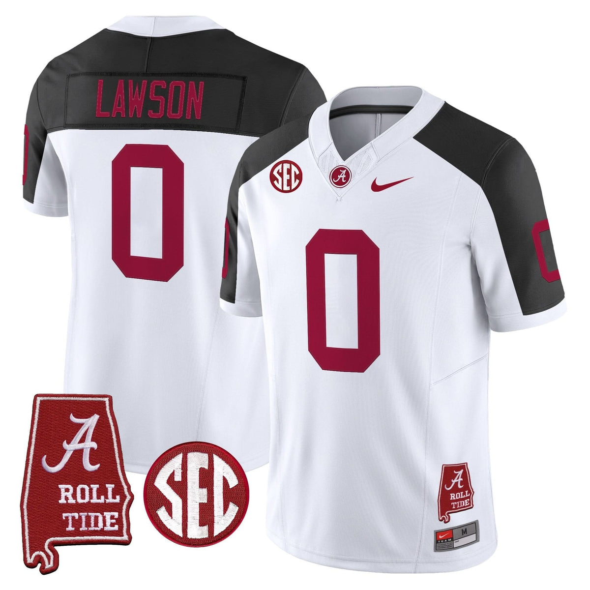 Men's Alabama Crimson Tide Throwback Vapor Limited Jersey - Alabama Map - All Stitched