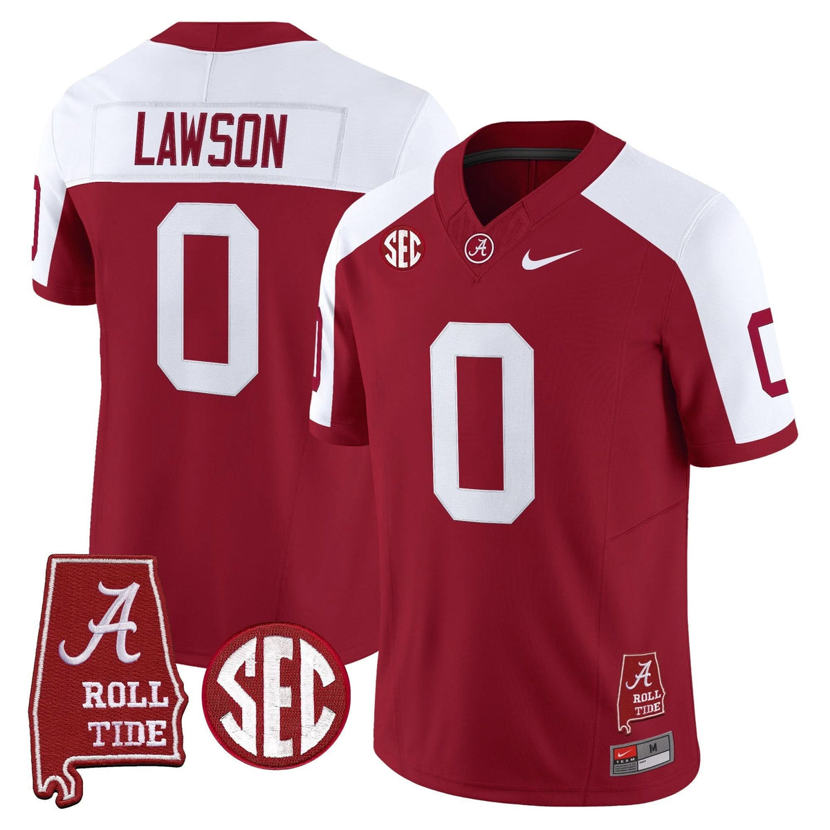 Men's Alabama Crimson Tide Throwback Vapor Limited Jersey - Alabama Map - All Stitched