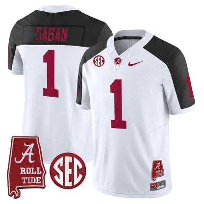Men's Alabama Crimson Tide Throwback Vapor Limited Jersey - Alabama Map - All Stitched