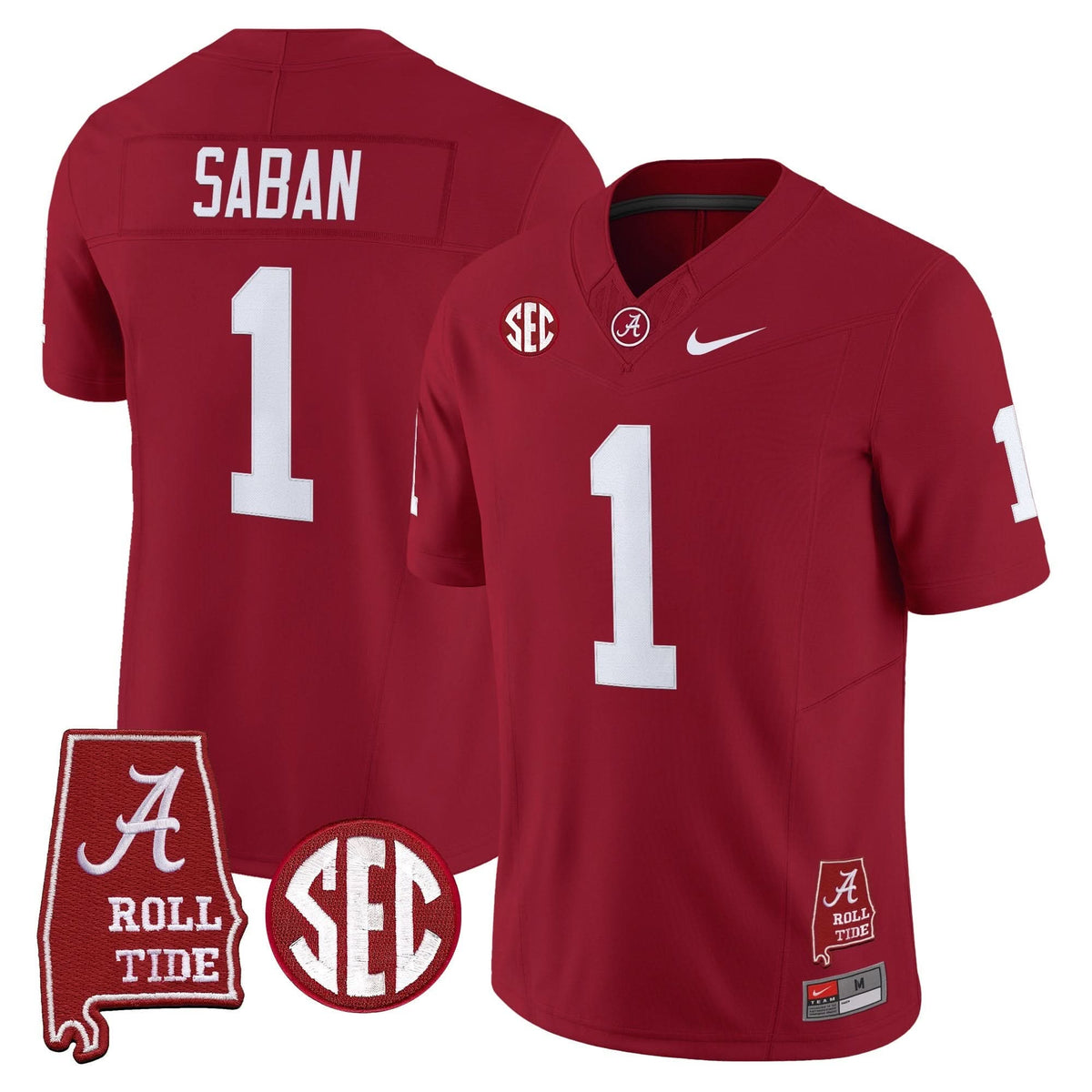 Men's Alabama Crimson Tide Throwback Vapor Limited Jersey - Alabama Map - All Stitched