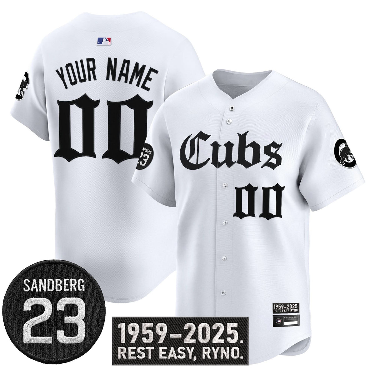 Chicago Cubs 'Ryne Sandberg Tribute' Vapor Premier Limited Custom Jersey - All Stitched