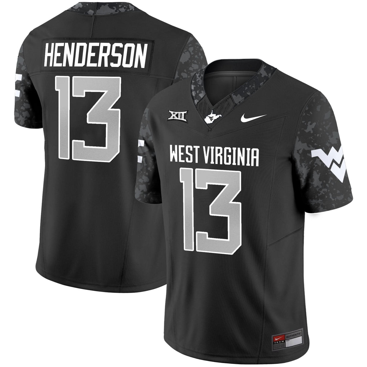 Men's West Virginia Mountaineers 2025 Coal Rush Vapor Limited Jersey - All Stitched