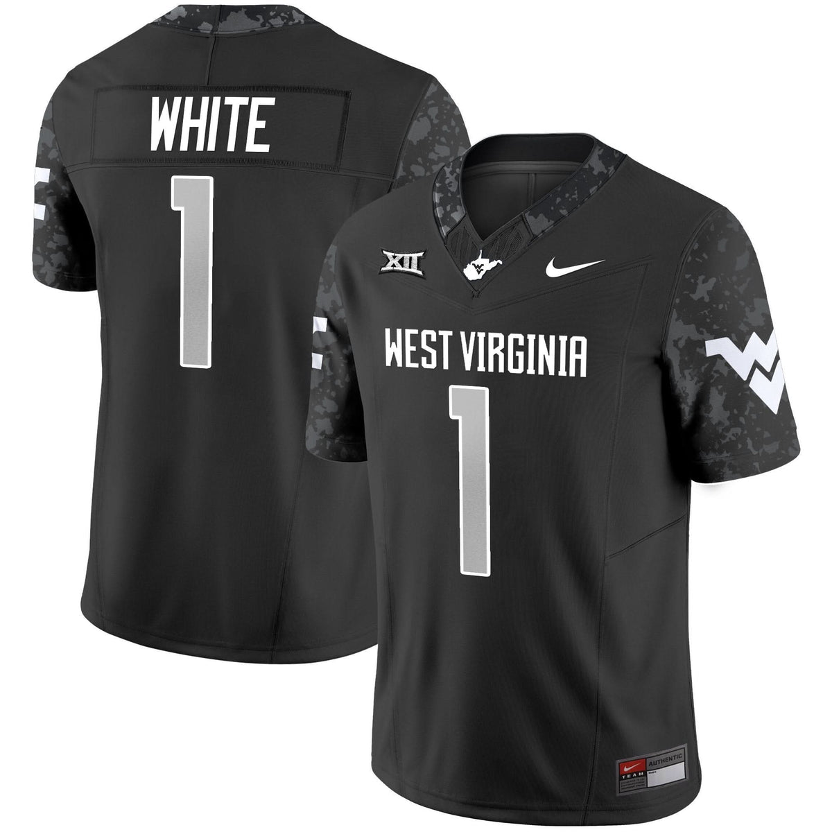 Men's West Virginia Mountaineers 2025 Coal Rush Vapor Limited Jersey - All Stitched