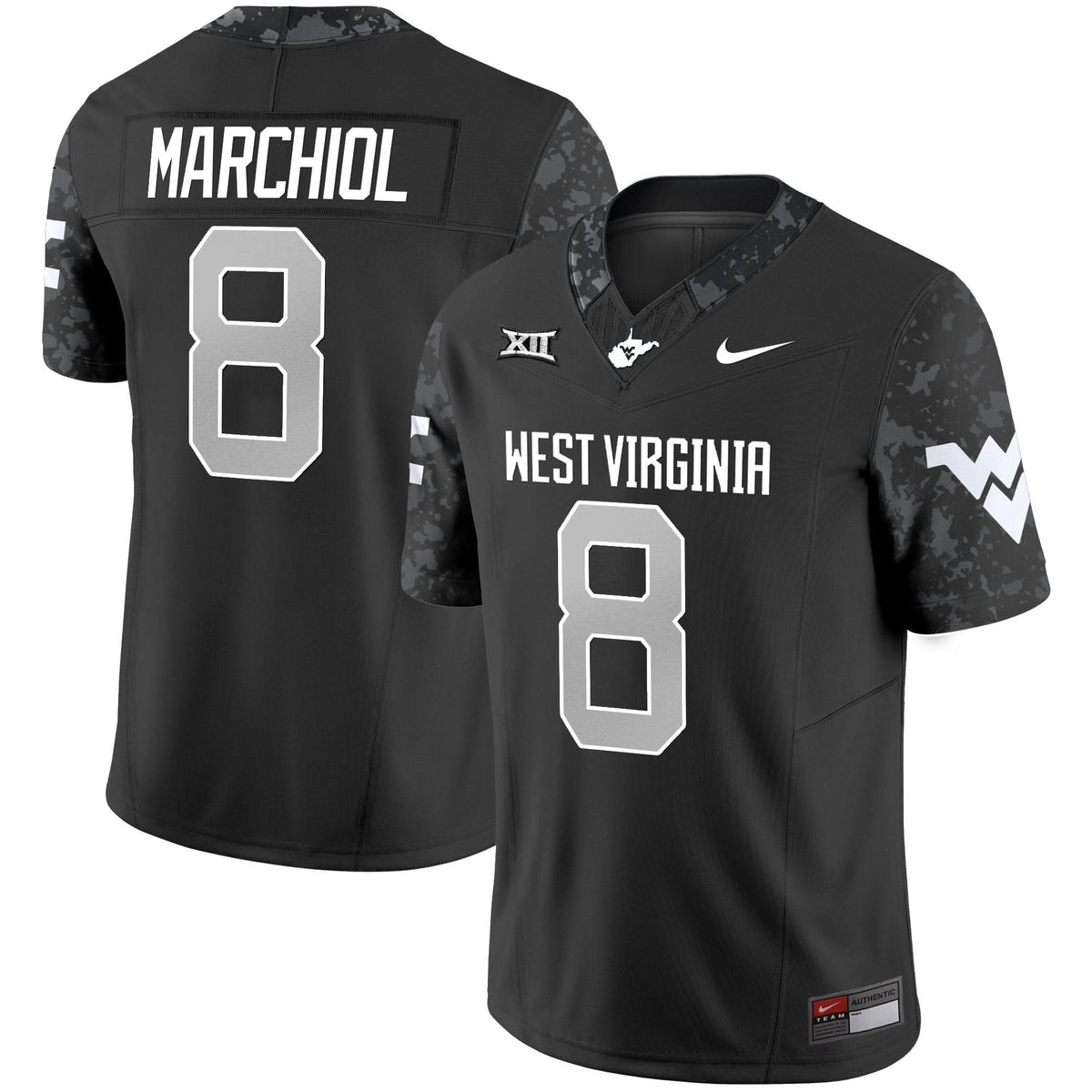 Men's West Virginia Mountaineers 2025 Coal Rush Vapor Limited Jersey - All Stitched