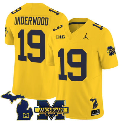 Men's Michigan Wolverines 2025 Vapor Limited Jersey - All Stitched