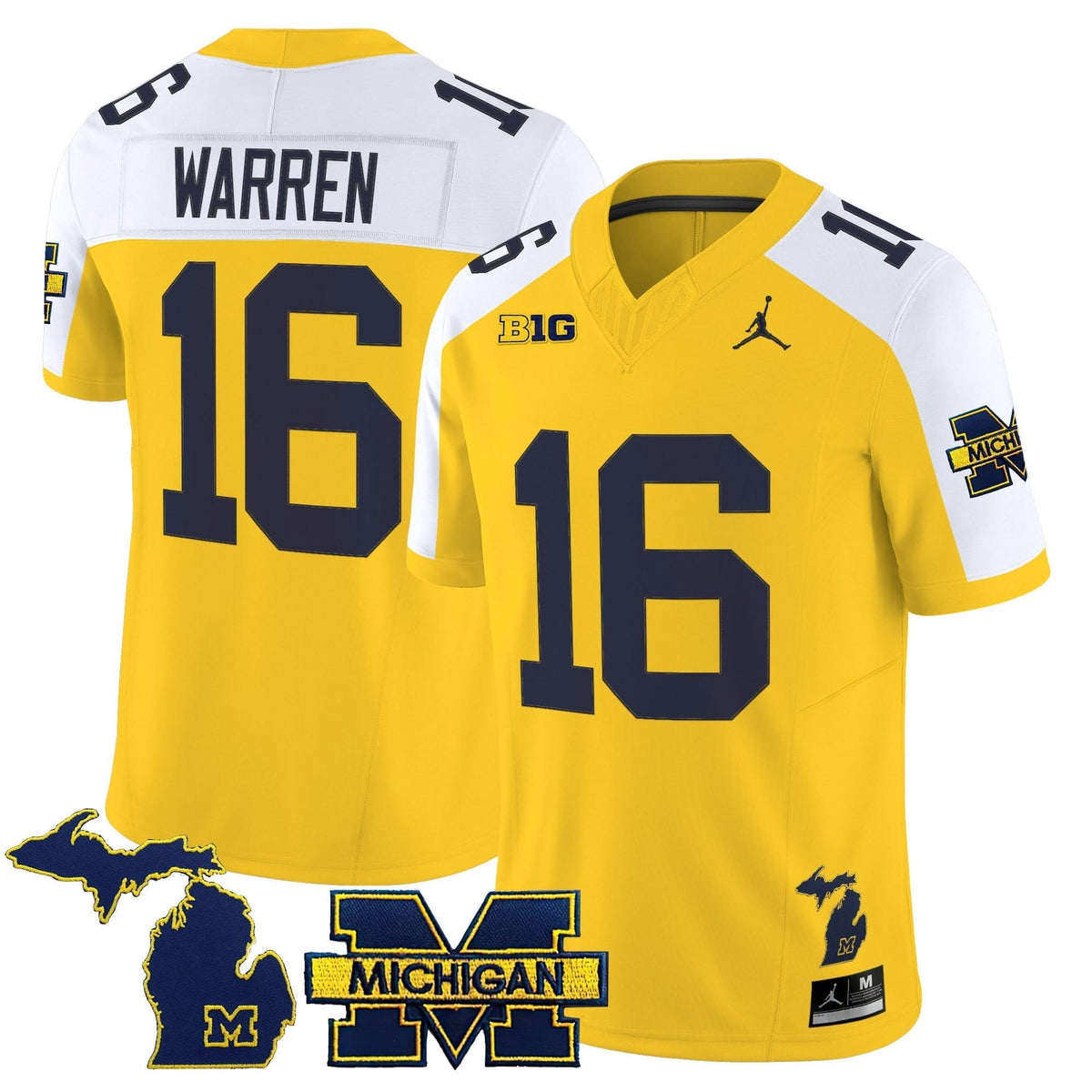 Men's Michigan Wolverines 2025 Vapor Limited Jersey - All Stitched