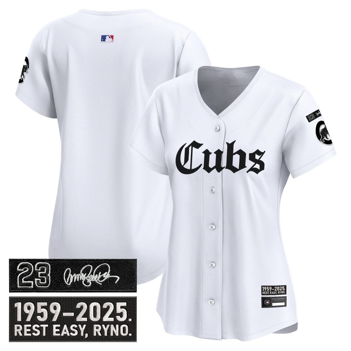 Women's Chicago Cubs 'Ryne Sandberg Tribute' Vapor Premier Limited Jersey - Gothic Edition - All Stitched
