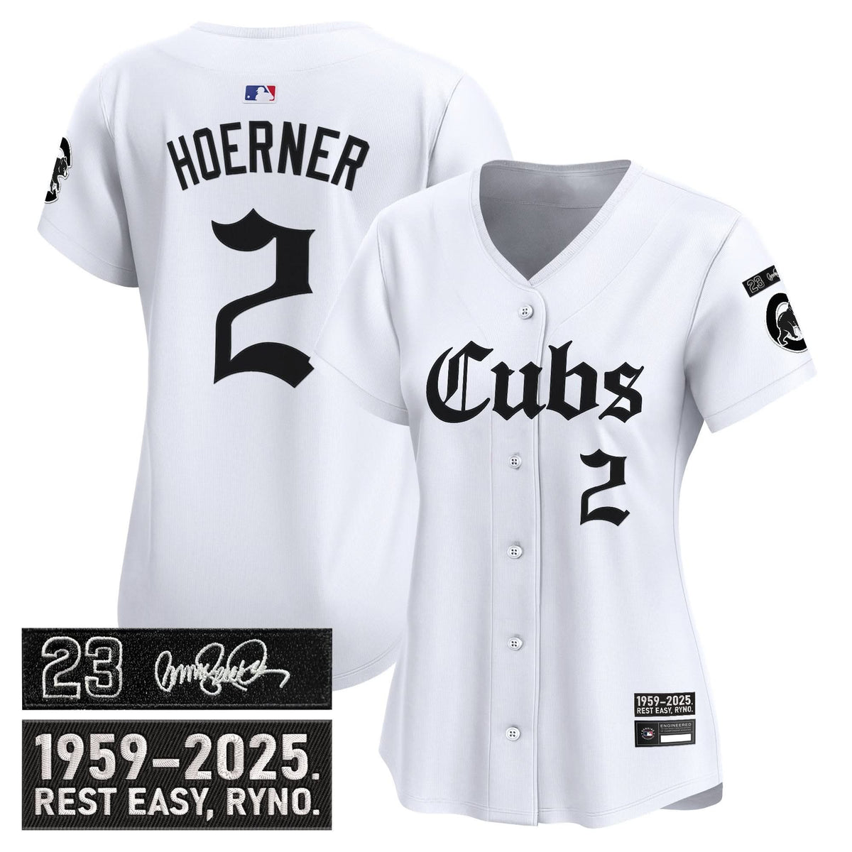 Women's Chicago Cubs 'Ryne Sandberg Tribute' Vapor Premier Limited Jersey - Gothic Edition - All Stitched
