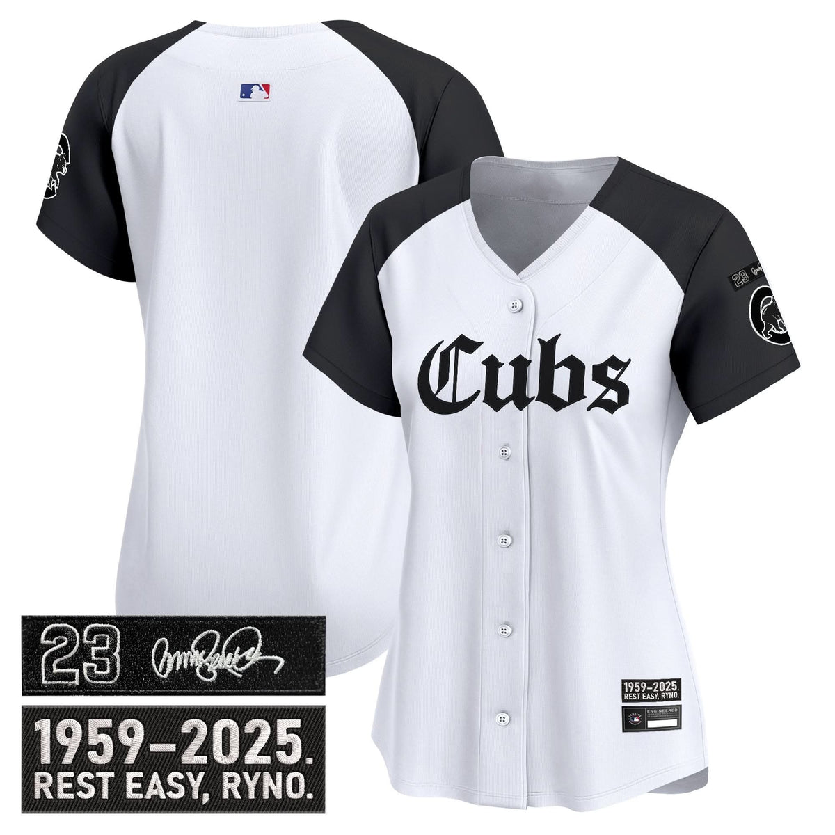 Women's Chicago Cubs 'Ryne Sandberg Tribute' Vapor Premier Limited Jersey - Gothic Edition - All Stitched