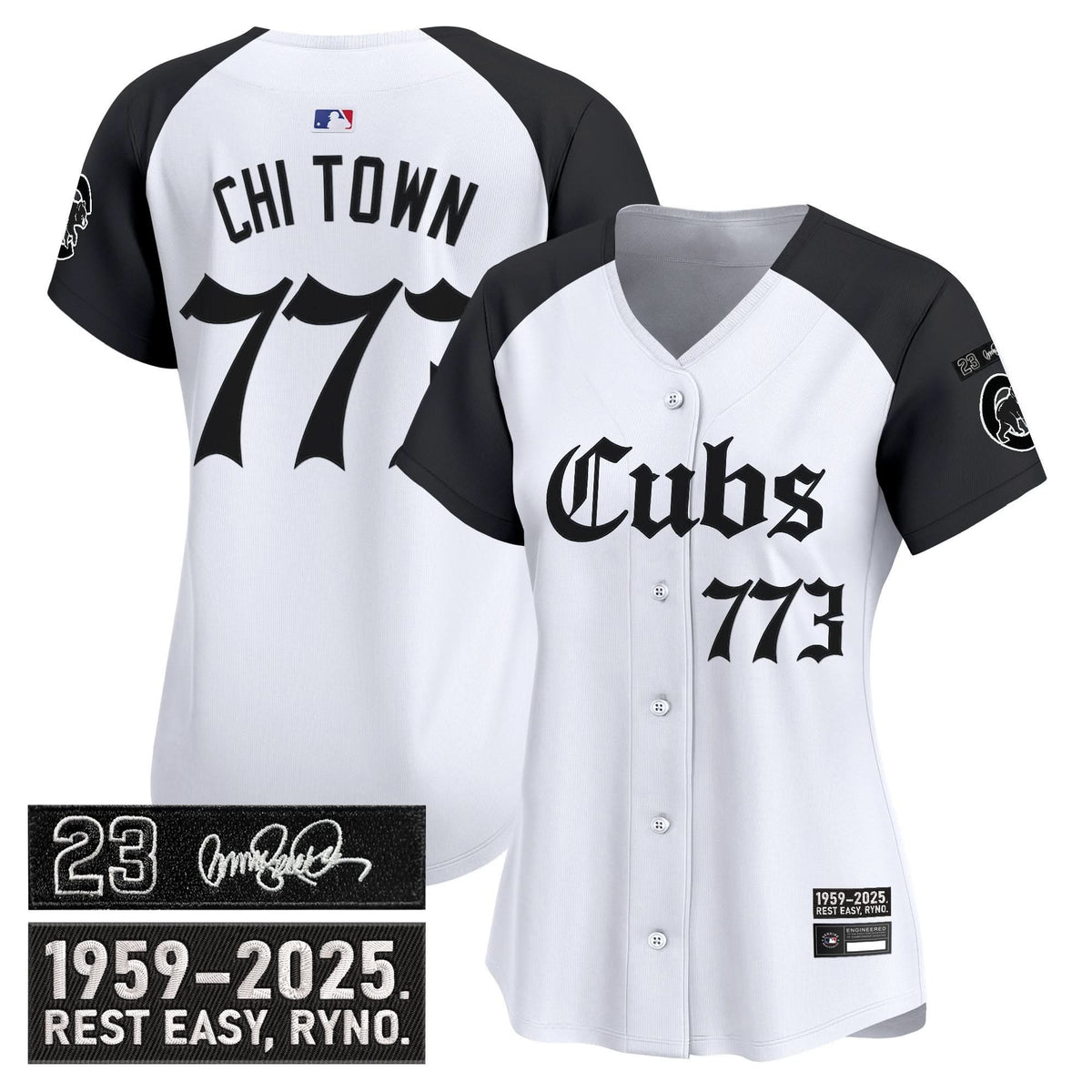 Women's Chicago Cubs 'Ryne Sandberg Tribute' Vapor Premier Limited Jersey - Gothic Edition - All Stitched