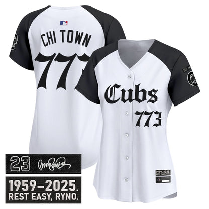 Women's Chicago Cubs 'Ryne Sandberg Tribute' Vapor Premier Limited Jersey - Gothic Edition - All Stitched