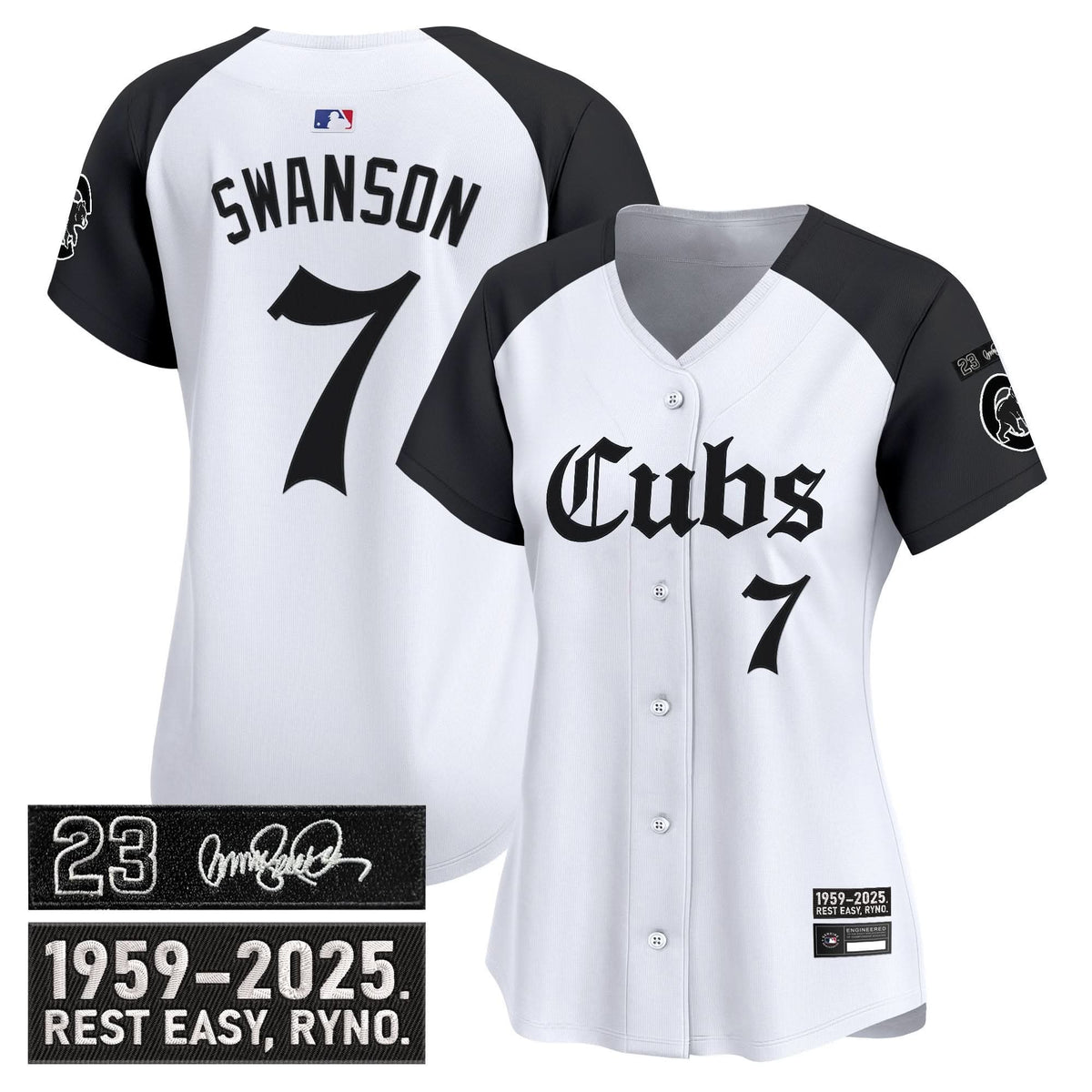 Women's Chicago Cubs 'Ryne Sandberg Tribute' Vapor Premier Limited Jersey - Gothic Edition - All Stitched