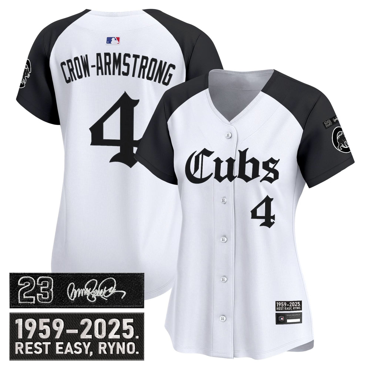 Women's Chicago Cubs 'Ryne Sandberg Tribute' Vapor Premier Limited Jersey - Gothic Edition - All Stitched