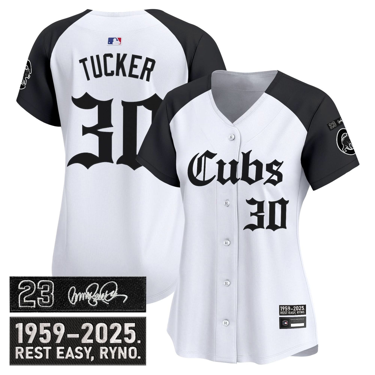 Women's Chicago Cubs 'Ryne Sandberg Tribute' Vapor Premier Limited Jersey - Gothic Edition - All Stitched