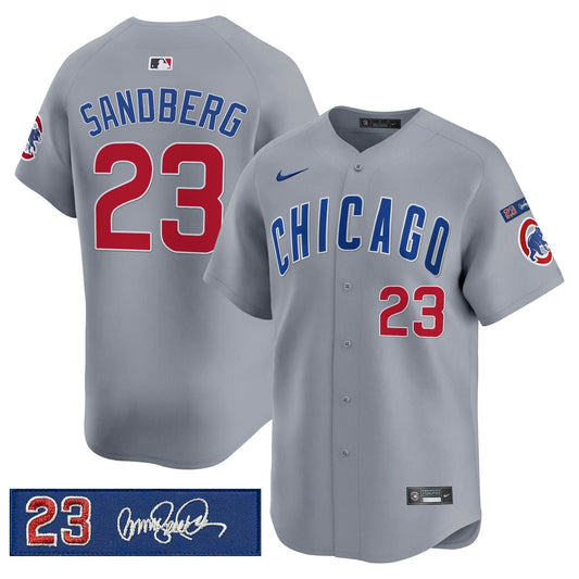 Men's Chicago Cubs 'Ryne Sandberg Tribute' Vapor Premier Limited Jersey V3 - All Stitched