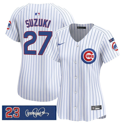 Women's Chicago Cubs 'Ryne Sandberg Tribute' Vapor Premier Limited Jersey V3 - All Stitched