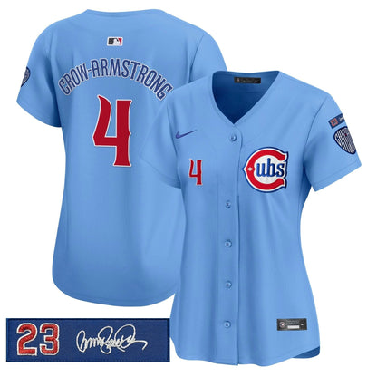Women's Chicago Cubs 'Ryne Sandberg Tribute' Vapor Premier Limited Jersey V3 - All Stitched