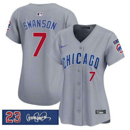 Women's Chicago Cubs 'Ryne Sandberg Tribute' Vapor Premier Limited Jersey V3 - All Stitched