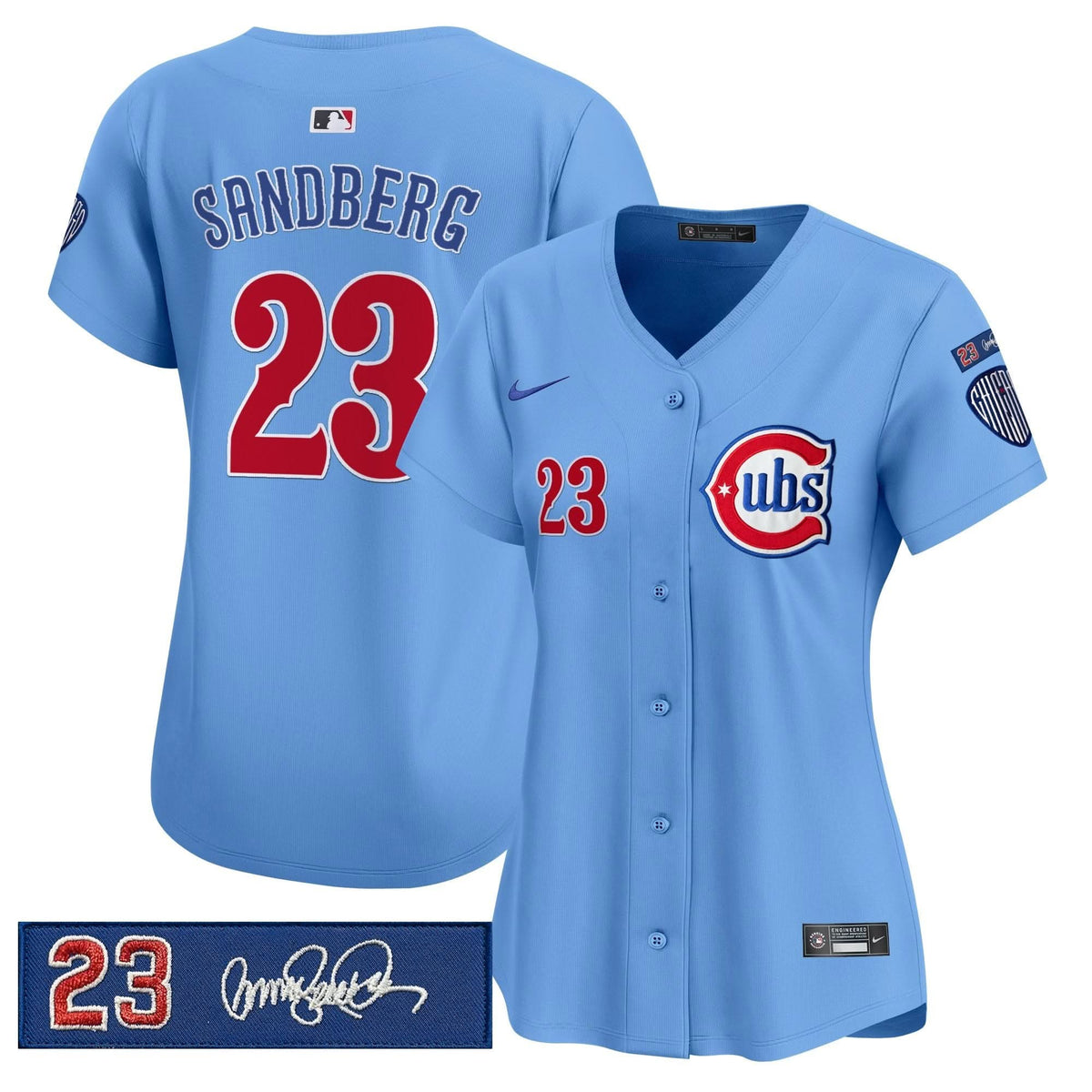 Women's Chicago Cubs 'Ryne Sandberg Tribute' Vapor Premier Limited Jersey V3 - All Stitched