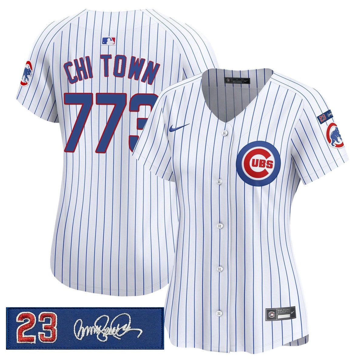 Women's Chicago Cubs 'Ryne Sandberg Tribute' Vapor Premier Limited Jersey V3 - All Stitched