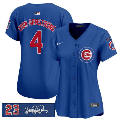 Women's Chicago Cubs 'Ryne Sandberg Tribute' Vapor Premier Limited Jersey V3 - All Stitched
