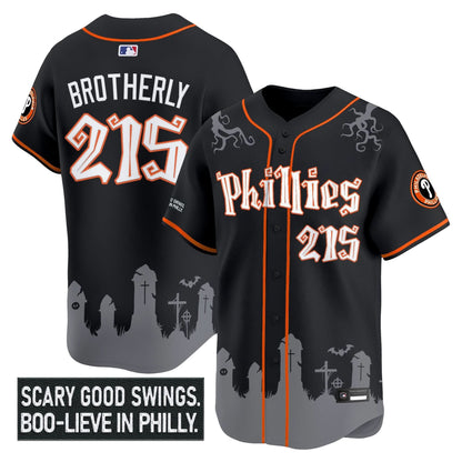Men's Philadelphia Phillies 'Halloween Spooky Edition' Premier Limited Jersey - Stitched