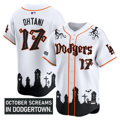 Men's Los Angeles Dodgers 'Halloween Edition' Premier Limited Jersey - Stitched