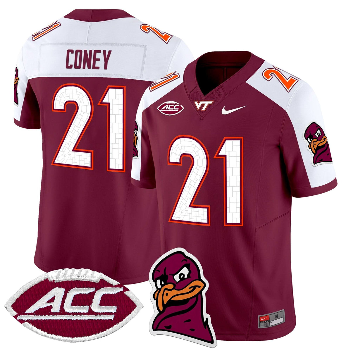 Men's Virginia Tech Hokies 2025 Vapor Limited Jersey - All Stitched