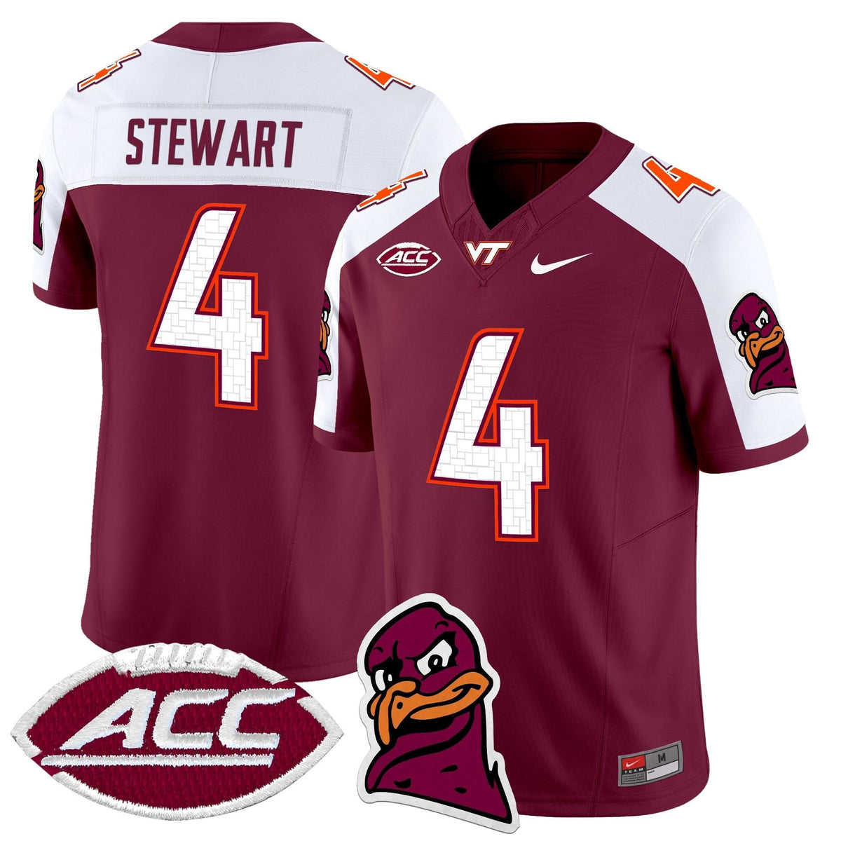 Men's Virginia Tech Hokies 2025 Vapor Limited Jersey - All Stitched