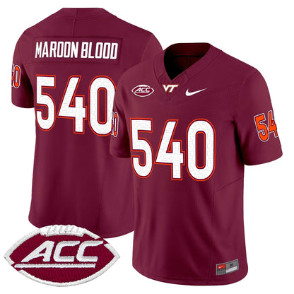 Men's Virginia Tech Hokies 2025 Vapor Limited Jersey - All Stitched