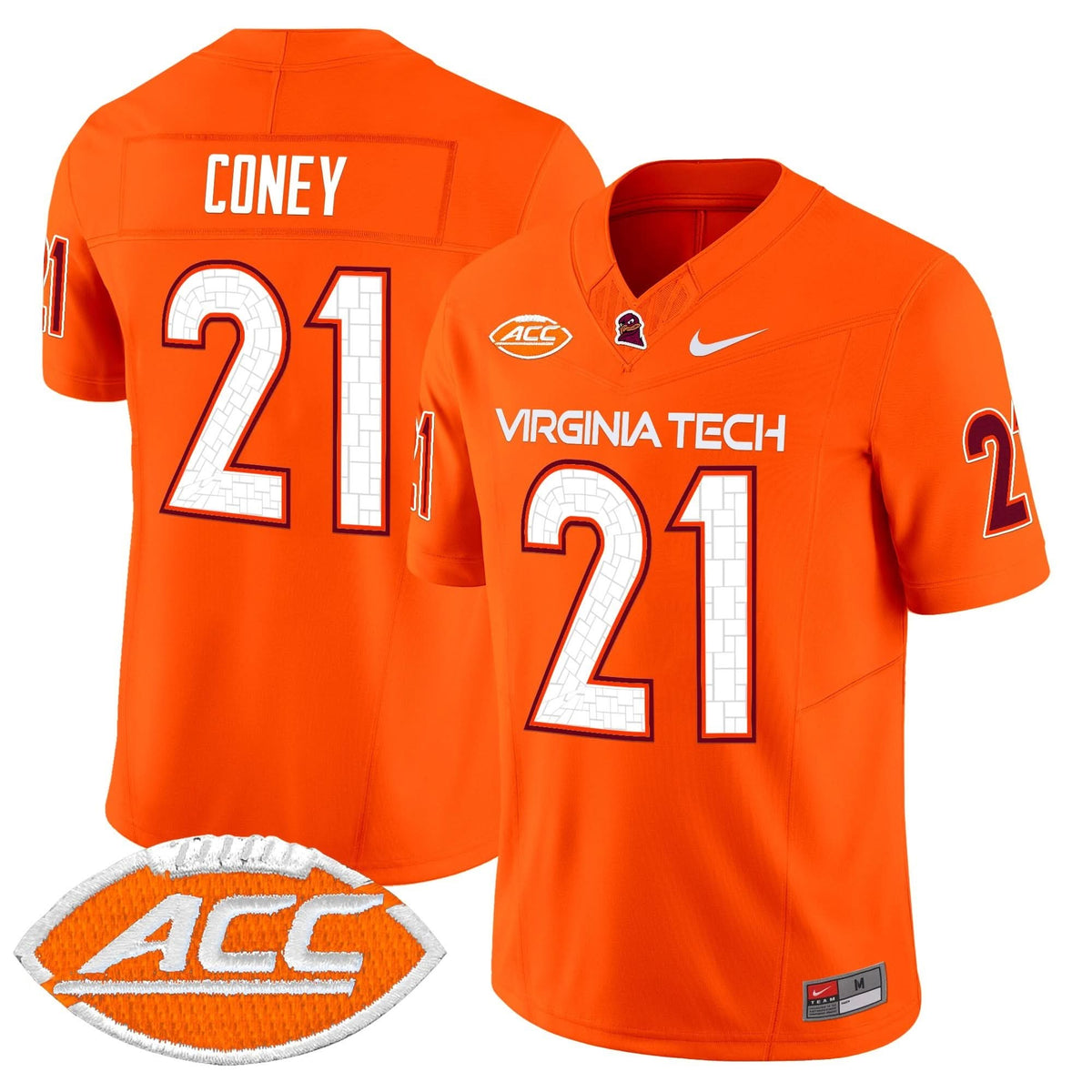 Men's Virginia Tech Hokies 2025 Vapor Limited Jersey - All Stitched