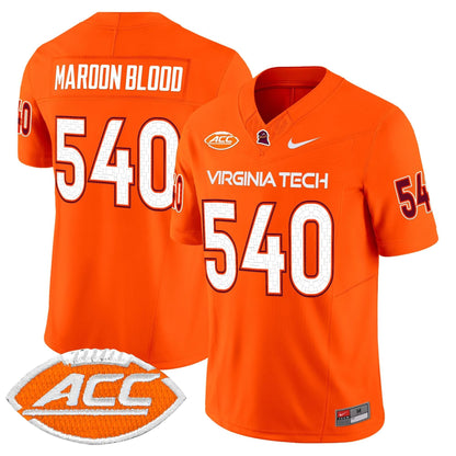 Men's Virginia Tech Hokies 2025 Vapor Limited Jersey - All Stitched