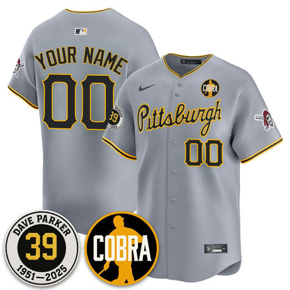 Custom Pittsburgh Pirates Memories Dave Parker Jersey- ���COBRA��� Patch - All Stitched