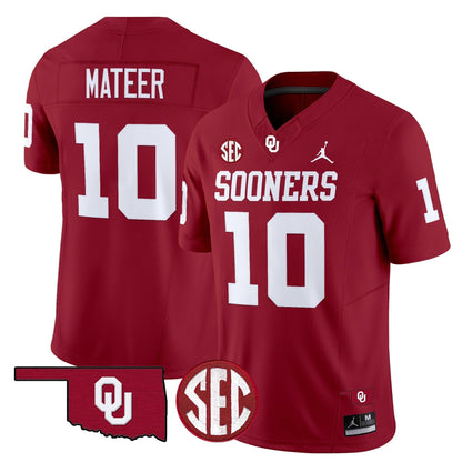 Men's Oklahoma Sooners 2025 Vapor Limited Jersey - All Stitched
